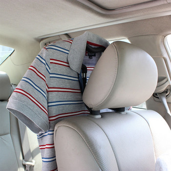 Закачалка за столче за кола от неръждаема стомана Многофункционална закачалка за кола за яке, яке, съвместимо за автомобили с решетки за облегалка за глава