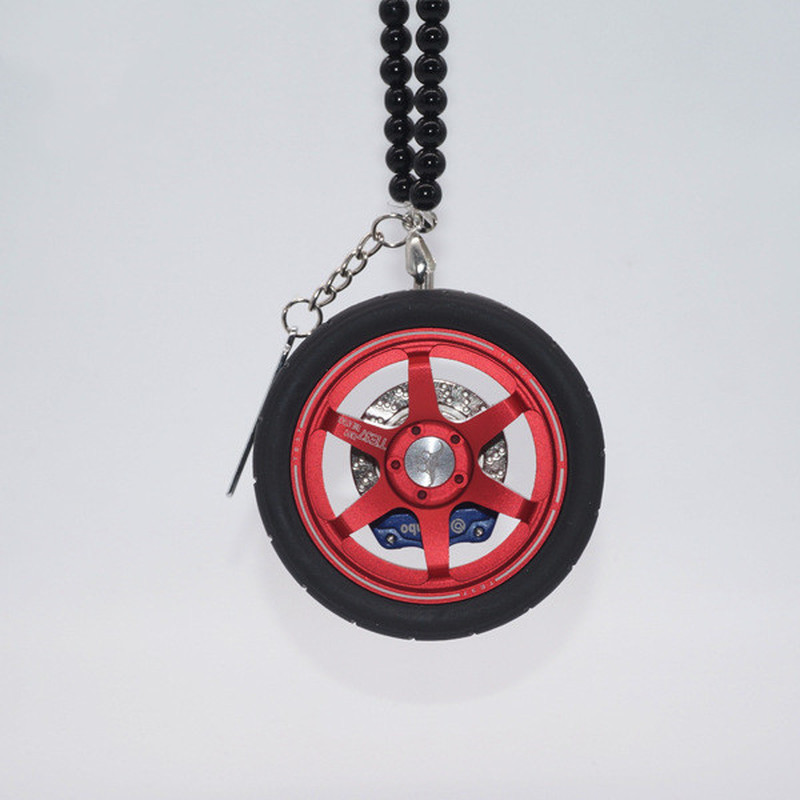 Cadou creativ Pandantive pentru mașină Odorizant butuc roată Parfum Oglinda retrovizoare suspendată Decorare Accesorii pentru interiorul mașinii