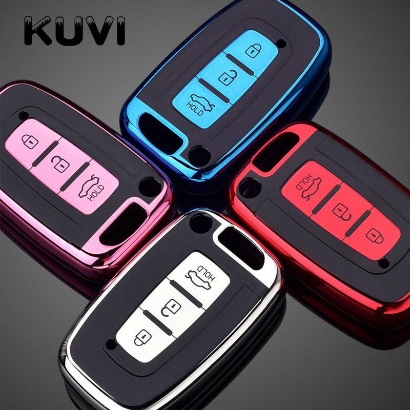 Μαλακή θήκη TPU Κλειδί αυτοκινήτου για Hyundai Solaris HB20 Veloster SR IX35 Accent Elantra i30 Για αξεσουάρ KIA RIO K2 K3 Sportage