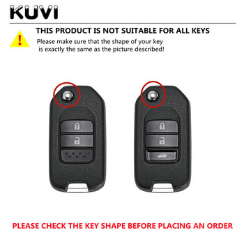 Δερμάτινο + TPU Κάλυμμα θήκης κλειδιού αυτοκινήτου για Honda CivIc HRV CRV XRV Crider Odyssey 2015-2018 Remote Key Protection