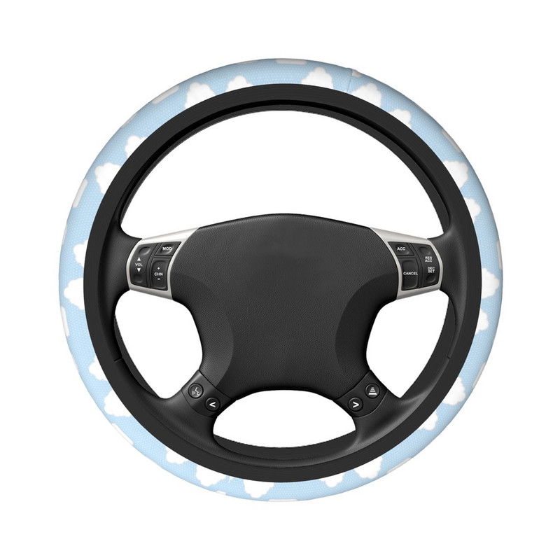 Capacul volanului mașinii Clouds 38cm Protector auto universal pentru volan Accesorii de interior potrivite pentru stilul mașinii