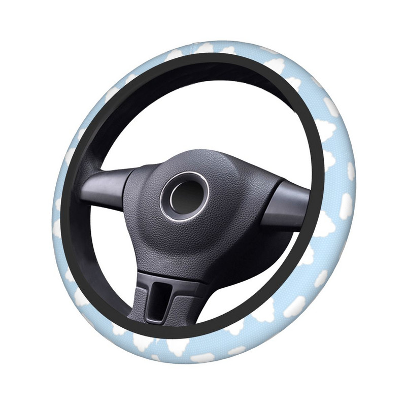 Capacul volanului mașinii Clouds 38cm Protector auto universal pentru volan Accesorii de interior potrivite pentru stilul mașinii