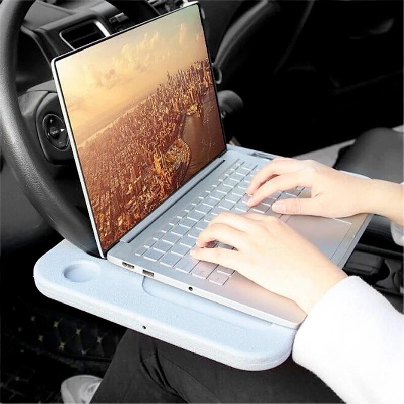 Autós univerzális laptop állvány étel és ital állvány asztali kormánykerék tálca asztali állvány autó belső kiegészítők