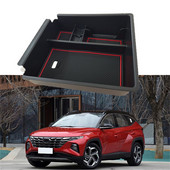 Δίσκος οργάνωσης κεντρικής κονσόλας για Hyundai Tucson NX4 Limited 2022 Κεντρικό υποβραχιόνιο αυτοκινήτου ABS δευτερεύον κουτί αποθήκευσης