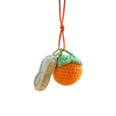 Nėrimo automobilio priedai Galinio vaizdo veidrodžio priedai Pliušinis nerimo pakabukas Rankomis austi mieli automobilių priedai