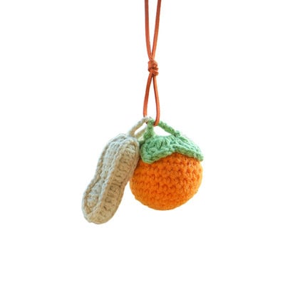 Nėrimo automobilio priedai Galinio vaizdo veidrodžio priedai Pliušinis nerimo pakabukas Rankomis austi mieli automobilių priedai