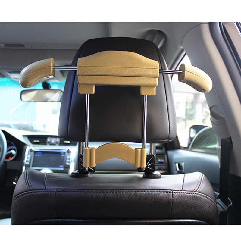 Stalak Mini Držač kaputa Auto Košulja Naslon za glavu Vješalica za odjeću Sjedalo za jednostavno postavljanje Univerzalno prijenosno Izdržljiva podesiva jakna