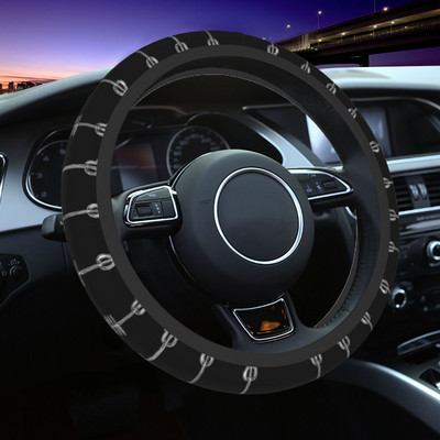 37-38 Капак на волана на автомобила Norse God Odin Magical Stave Mythology Asatru Braid On the Steering Wheel Cover Автомобилни аксесоари