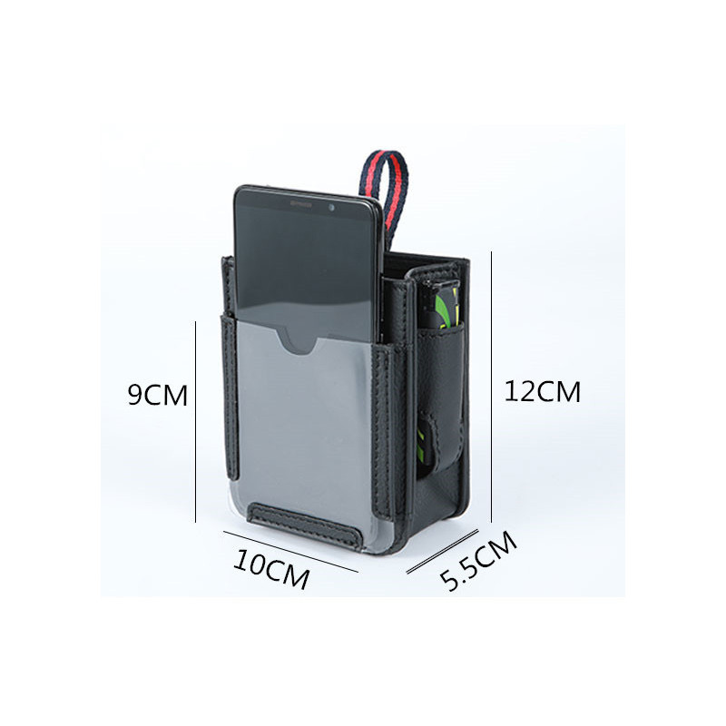 Többfunkciós PU bőr autós levegőkimenet akasztós tárolódoboz mobiltelefon táska járműszervező autó belső dekorációs kiegészítők