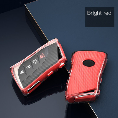 Ugljični stil TPU navlaka za ključeve, navlaka za ključeve za Lexus ES300h ES350 ES200 ES260 LS350 LS500h 2018 2019 2020 Fob ključ za automobile