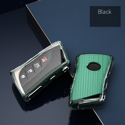 Ugljični stil TPU navlaka za ključeve, navlaka za ključeve za Lexus ES300h ES350 ES200 ES260 LS350 LS500h 2018 2019 2020 Fob ključ za automobile