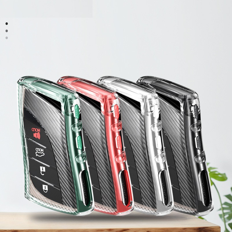 Ugljični stil TPU navlaka za ključeve, navlaka za ključeve za Lexus ES300h ES350 ES200 ES260 LS350 LS500h 2018 2019 2020 Fob ključ za automobile