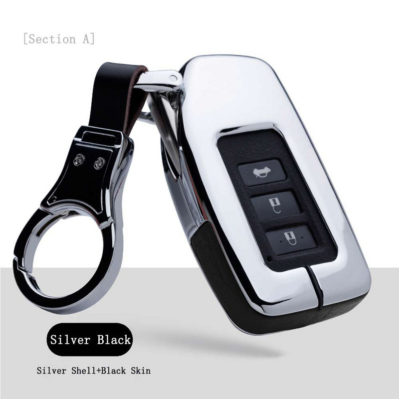 Legura cinka + kožna futrola za ključeve za stil automobila za Lexus CT200 CT200H RX270 ES250 E200 ES300h GS350 NX300 Auto Decor Accessories