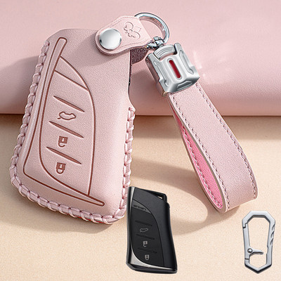 Za Lexus UX ES UX200 UX250h ES200 ES300h ES350 US200 US260h Kožna kutija za daljinski ključ za automobil Držač Smart Keychain Pink Novo