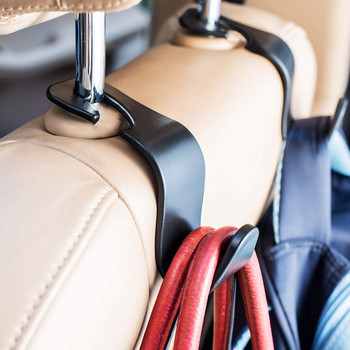 4 τμχ Προσκέφαλο αυτοκινήτου Γάντζος πλάτης καθίσματος Universal Vehicle Seat Organizer Κρεμάστρα τσάντα τσάντα τσάντα παλτό Θήκη αντικειμένων τσάντας αγορών