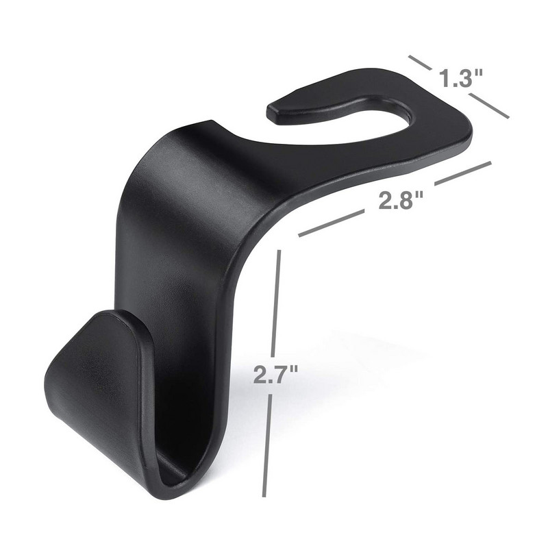 4PCS Naslon za glavu automobila Kuka za stražnje sjedalo Univerzalni organizator za naslon sjedala vozila Vješalica Ručna torbica Kaput Torba za kupovinu Držač stvari