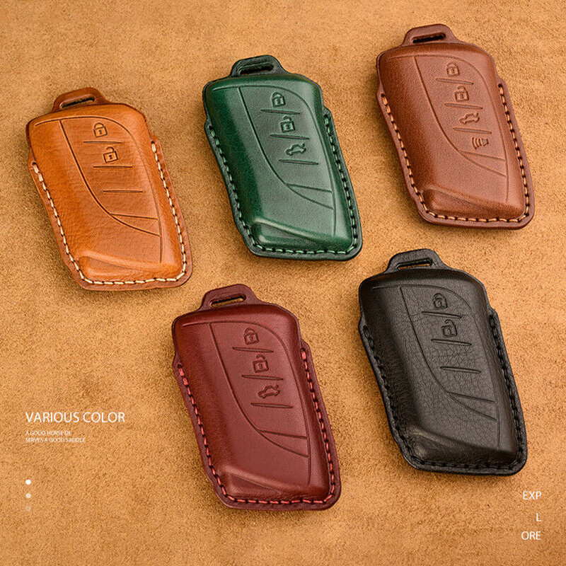 Futrola za daljinski ključ od prave kože, preklopna maska, 4 gumba za Lexus ES UX NX LC500 UX200 ES350 UX200 LS500 LS500H LC500h ES300h