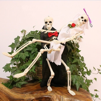 40 εκ. Διακοσμητικά σκελετών Κρεμαστό αυτοκίνητο αποκριάτικα παιχνίδια Human Skeleton Model Skeleton Auto Στολίδι διακόσμησης σπιτιού
