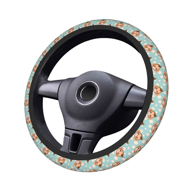 37-38 Husa Volan Auto Maimuta Colorata Animal Decorare Auto Universala Accesoriu Auto Moda