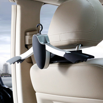 Автомобилна закачалка Задна седалка Облегалка за глава за палто Яке Костюм Панталони Предпазна закачалка за кола Закачалка за дрехи Кука за окачване ABS+PC