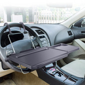 Stol za automobil Sklopivi pladanj na uvlačenje za prijenosno računalo Telefon Držač za držač za hranu i piće Naslon sjedala u unutrašnjosti automobila Dodatna oprema za podršku računalima