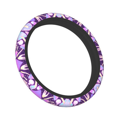 Spooky Psychedelic Mushroom Hunt Navlaka za upravljač automobila 37-38 Soft Šareni Fantasy Šareni dodaci za interijer u stilu automobila