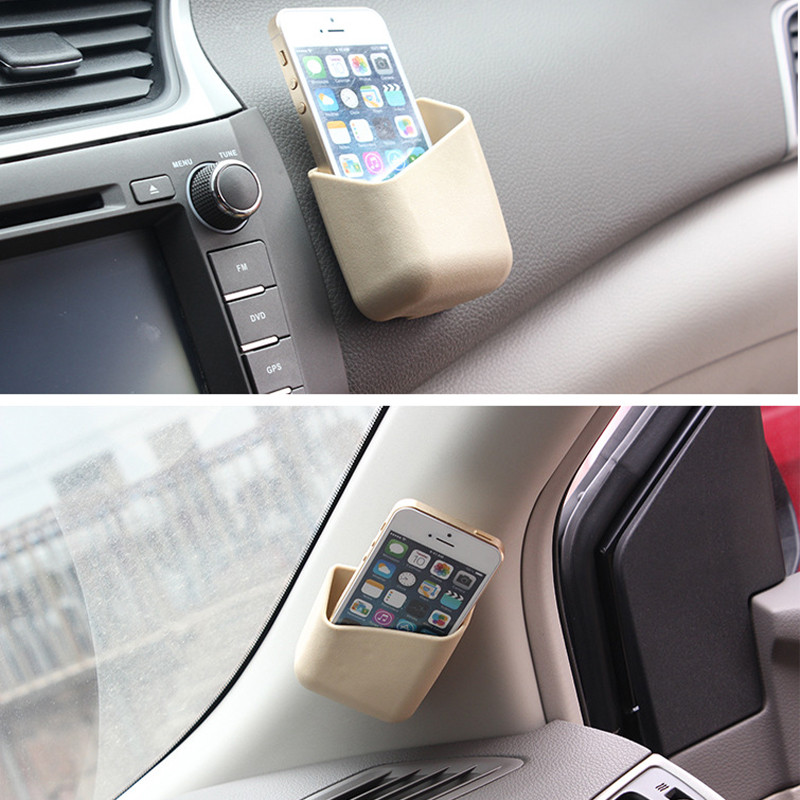 2vnt Automobilinis tvarkytuvas Auto sunkvežimio stulpelio laikymo dėžutė cigarečių telefonų akiniai IC kortelių laikiklis Tvarkyklės krepšys Automobilių stiliaus priedai