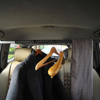 Автомобилна закачалка за дрехи RV Камион SUV Телескопичен бар Автомобилен багажник за дрехи Самоуправляващ се телескопичен прът за сушене на дрехи