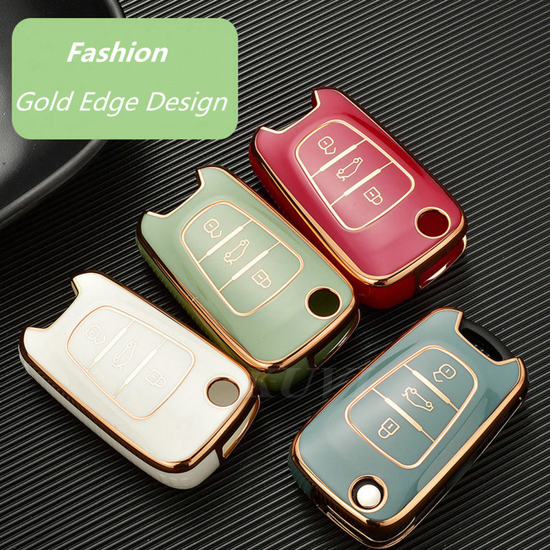 TPU zaštitna kutija za ključeve automobila Shell Fob za KIA Rio 3 Soul Optima Ceed K2 K5 Cerato Sportage za Hyundai Elantra Accent i20 i30 ix35