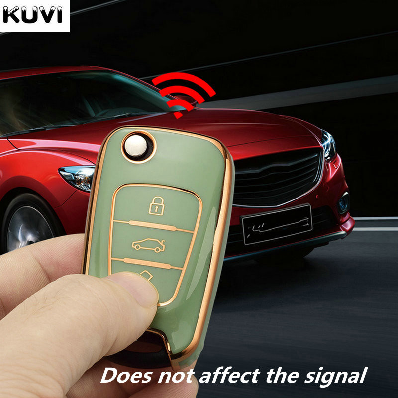 TPU zaštitna kutija za ključeve automobila Shell Fob za KIA Rio 3 Soul Optima Ceed K2 K5 Cerato Sportage za Hyundai Elantra Accent i20 i30 ix35