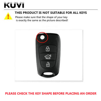Κάλυμμα θήκης κλειδιού αυτοκινήτου αλουμινόχαρτο Shell Fob για KIA Rio 3 Soul Optima Ceed K2 K5 Cerato Sportage για Hyundai Elantra Accent i20 i30 ix35