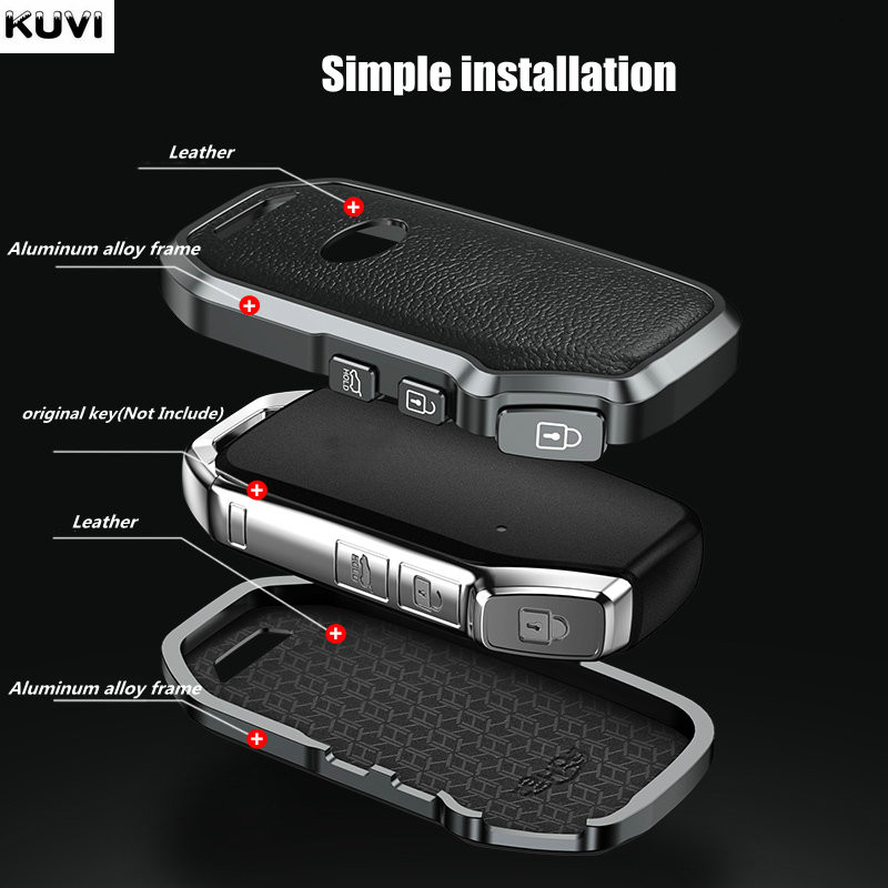 Kućište za daljinski ključ od legure automobila Zaštitna maska za KIA Sportage R GT Stinger GT Sorento Ceed CD Cerato Forte 2018 2019