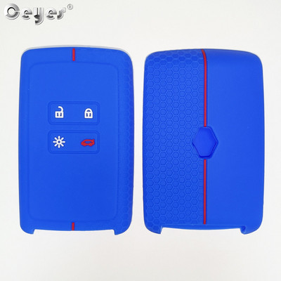 Ceyes silikonska maska za ključeve automobila za Renault Megane 3 4 Kadjar Captur Koleos Espace Clio Scenic 4 Arkana Smart Remote Protect Case