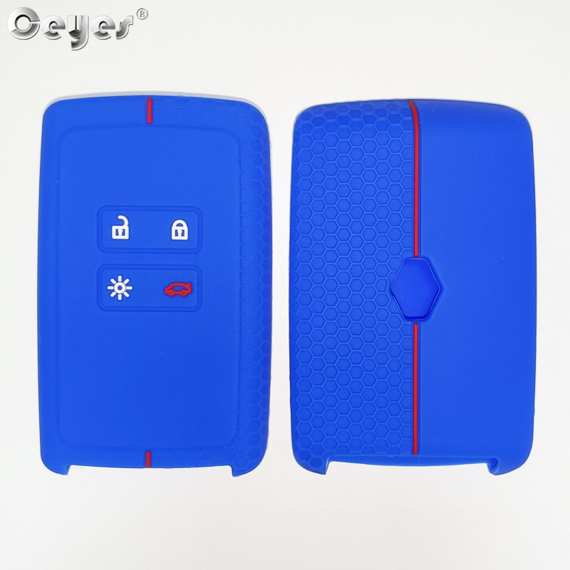 Ceyes silikonska maska za ključeve automobila za Renault Megane 3 4 Kadjar Captur Koleos Espace Clio Scenic 4 Arkana Smart Remote Protect Case