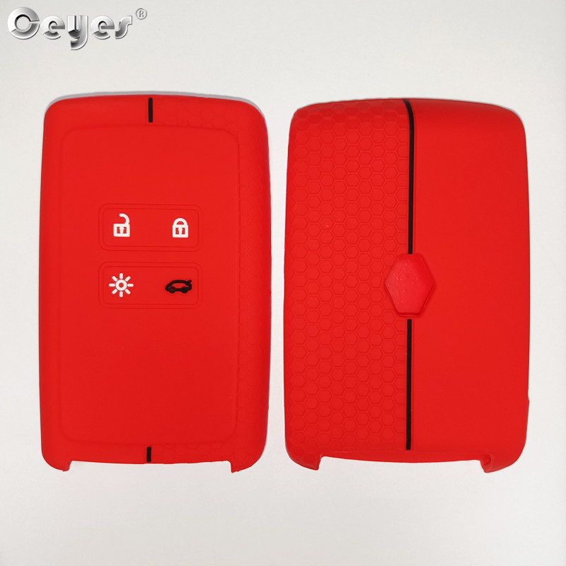 Ceyes silikonska maska za ključeve automobila za Renault Megane 3 4 Kadjar Captur Koleos Espace Clio Scenic 4 Arkana Smart Remote Protect Case