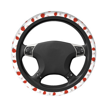 Ladybug Ladybird Insect Lover Car Steering Heel Cover 37-38 Αντιολισθητικό Auto Steering Heel Protector Αξεσουάρ αυτοκινήτου με στυλ αυτοκινήτου