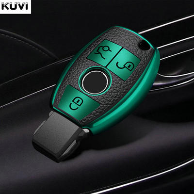 Promotivna kožna TPU futrola za ključeve automobila Shell Fob za Mercedes Benz ABCES klasu W204 W205 W212 W213 W176 GLC CLA AMG W177