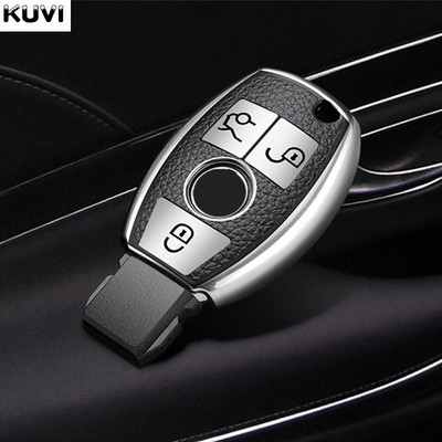 Promotivna kožna TPU futrola za ključeve automobila Shell Fob za Mercedes Benz ABCES klasu W204 W205 W212 W213 W176 GLC CLA AMG W177