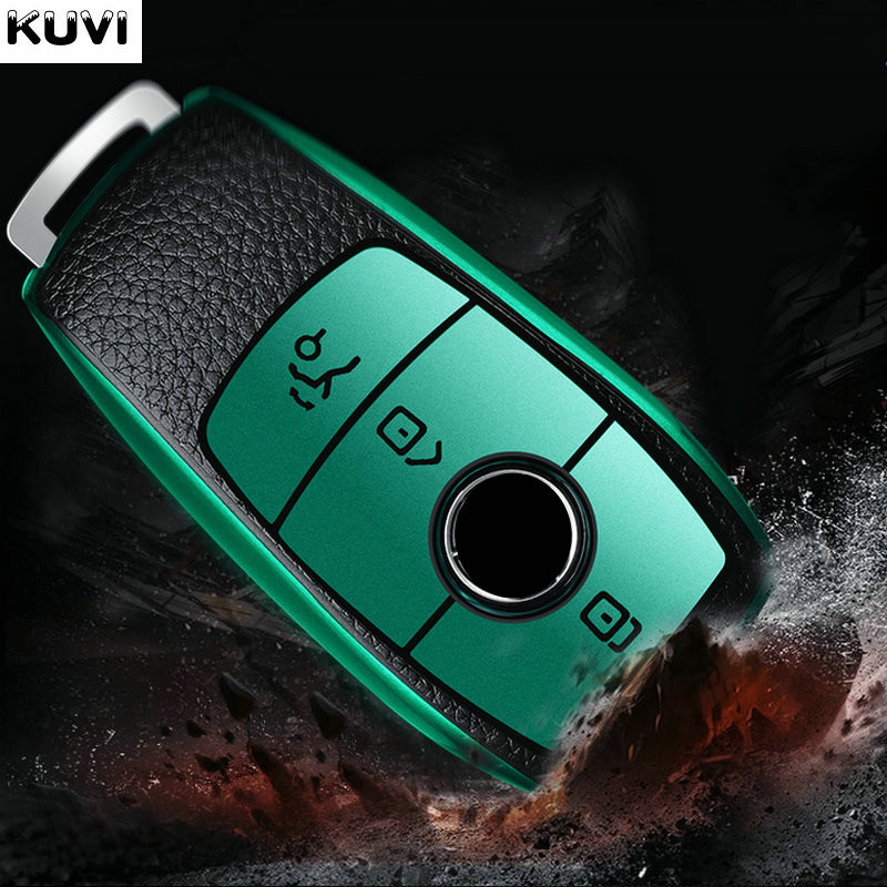 Promotivna kožna TPU futrola za ključeve automobila Shell Fob za Mercedes Benz ABCES klasu W204 W205 W212 W213 W176 GLC CLA AMG W177