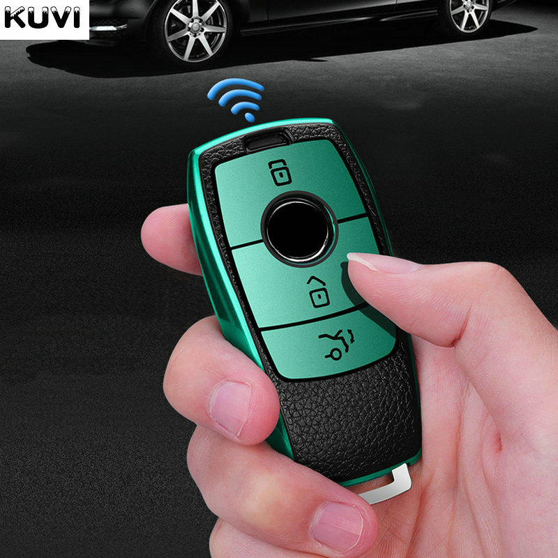 Promotivna kožna TPU futrola za ključeve automobila Shell Fob za Mercedes Benz ABCES klasu W204 W205 W212 W213 W176 GLC CLA AMG W177