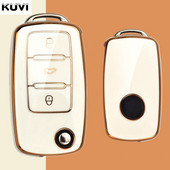TPU automašīnas atslēgas korpusa vāciņa turētāja apvalks priekš VW Volkswagen Polo Golf Passat Beetle Caddy Tiguan Skoda Octavia Kodiaq Seat Leon Altea