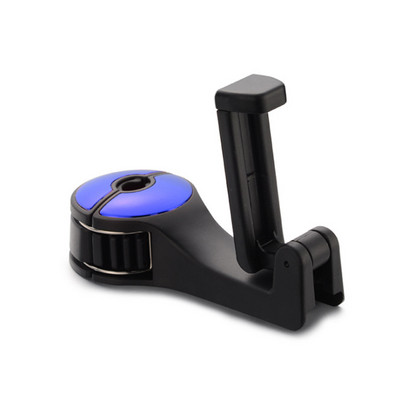 Γάντζος πλάτης 2 σε 1 Γάντζος για προσκέφαλο αυτοκινήτου με θήκη τηλεφώνου Κρεμάστρα πλάτης καθίσματος για τσάντα τσάντα τσάντα παντοπωλείο Πανί Πτυσσόμενα κλιπ οργάνωσης