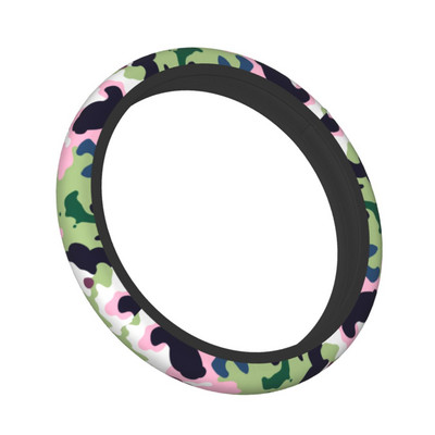 Šarena kamuflažna navlaka za upravljač automobila 38 cm protuklizna ruska šumska zaštita za automobilski upravljač Dodaci za unutrašnjost