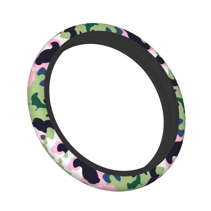 Šarena kamuflažna navlaka za upravljač automobila 38 cm protuklizna ruska šumska zaštita za automobilski upravljač Dodaci za unutrašnjost