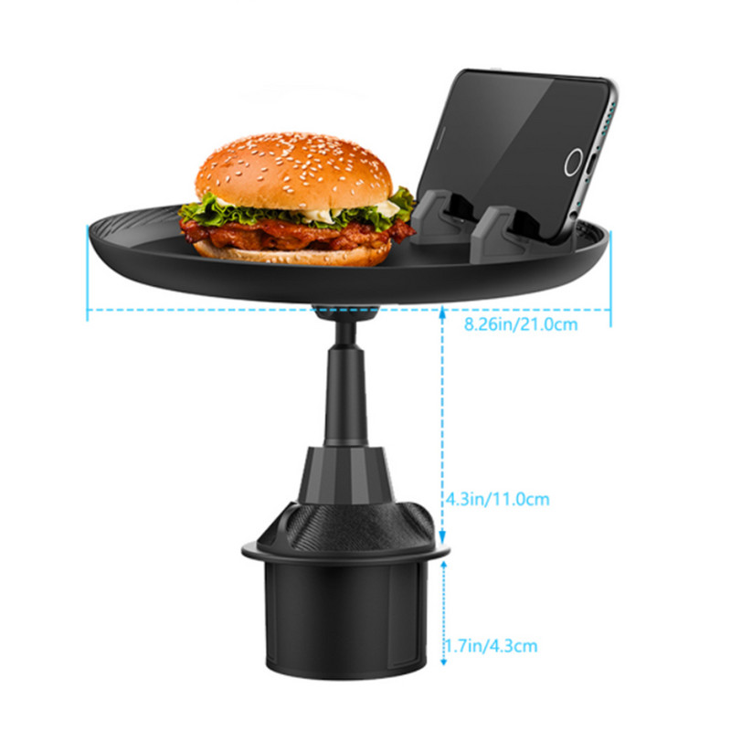 Kreatív autós étkezőtálca tálca autós utazási kávé Burger állvány autós sofőr Italtartók Ivópohár mobiltelefontartó