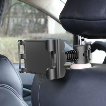 Θήκη tablet αυτοκινήτου για ipad Πλάτη καθίσματος αυτοκινήτου Ρυθμιζόμενη βάση iPad Βάση ipad αυτοκινήτου για προσκέφαλο 360 περιστροφική βάση στήριξης κινητού τηλεφώνου