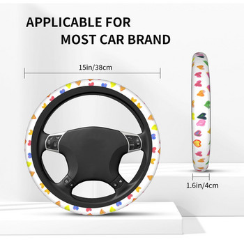 Καλύμματα τιμονιού 38 cm Roller Rabbit Universal Colorful Love Car-styling Elastische Car Accessories