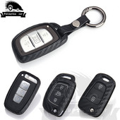 Κάλυμμα θήκης κλειδιού από πυριτικό τζελ από ανθρακονήματα για Hyundai I20 I30 IX25 IX35 Tucson Verna Solaris Elantra Accent I45 New Santafe