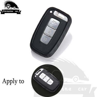 Κάλυμμα θήκης κλειδιού από πυριτικό τζελ από ανθρακονήματα για Hyundai I20 I30 IX25 IX35 Tucson Verna Solaris Elantra Accent I45 New Santafe