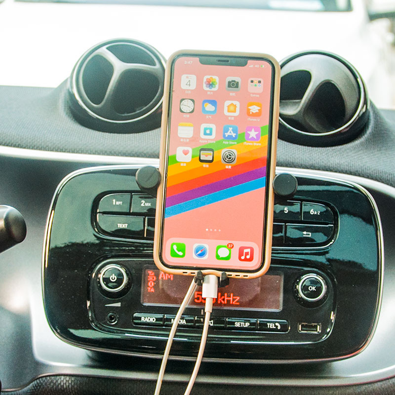 Automobiiltelefon Bracket navigation raam gravitatsioon Bracket for Mercedes Smart 450 451 453 Fortwo Forfour interjöör Laadimisalus